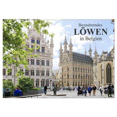 Bezauberndes Löwen in Belgien (Wandkalender 2027 DIN A2 quer), CALVENDO Monatskalender