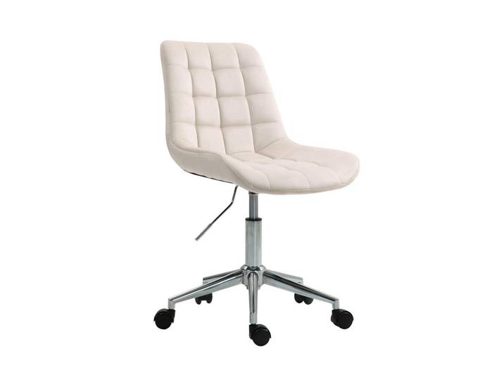 Svita Schreibtischstuhl Micky Creme, Drehkreuz, 50x92x54 cm, Büromöbel, Bürostühle, Drehstühle