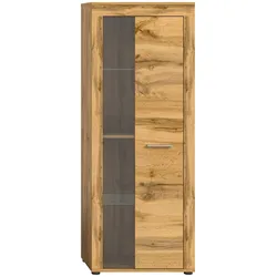 Vitrine Jam ca. 60x159x35 cm Eiche Wotan