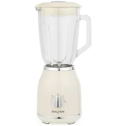Salter EK6687CRMVDE Retro Glas-Mixgerät, Standmixer, Beige