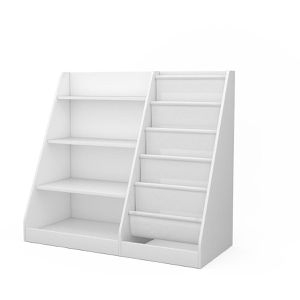 Vicco Bücherregal Conny, weiß, Kinderregal aus Holz, 9 Fächer, 90 x 80,5 x 40cm