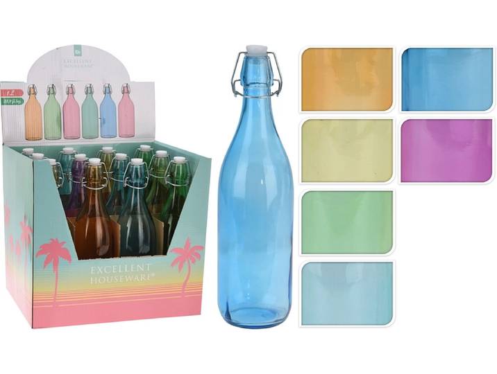 Flasche COLORS 1 Stück mehrfarbig 1 L