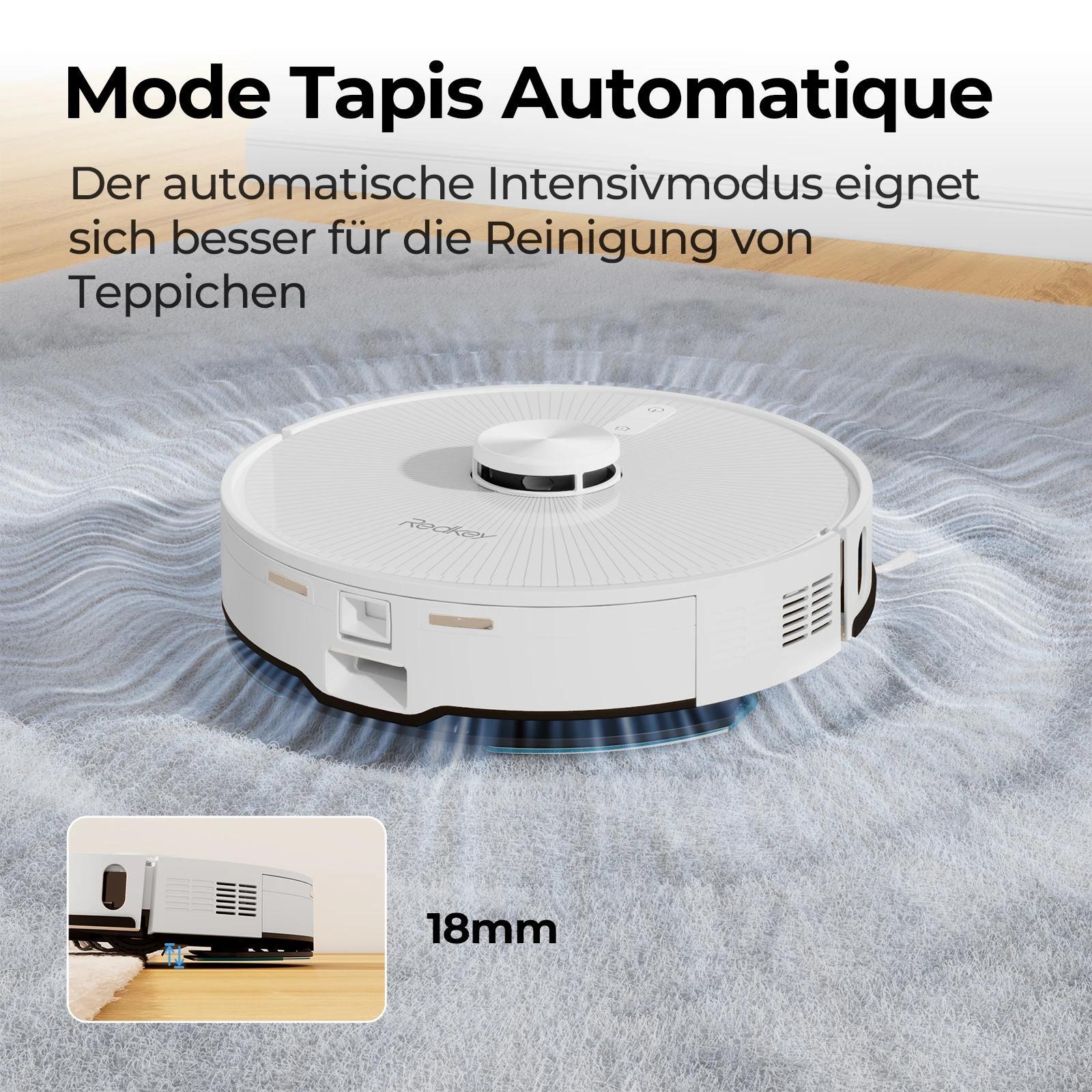 Selbstentleerender 2-in-1 Saugroboter & Wischroboter - Modell R10 - 4000Pa Saugleistung - LiDAR-Navigation - 180 min Laufzeit - 3200 mAh Akku - App-Steuerung