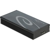 Externes Gehäuse für M.2 NVMe PCIe SSD mit SuperSpeed USB 20 Gbps (USB 3.2 Gen 2x2) USB Type-C Buchse, Laufwerksgehäuse schwarz
