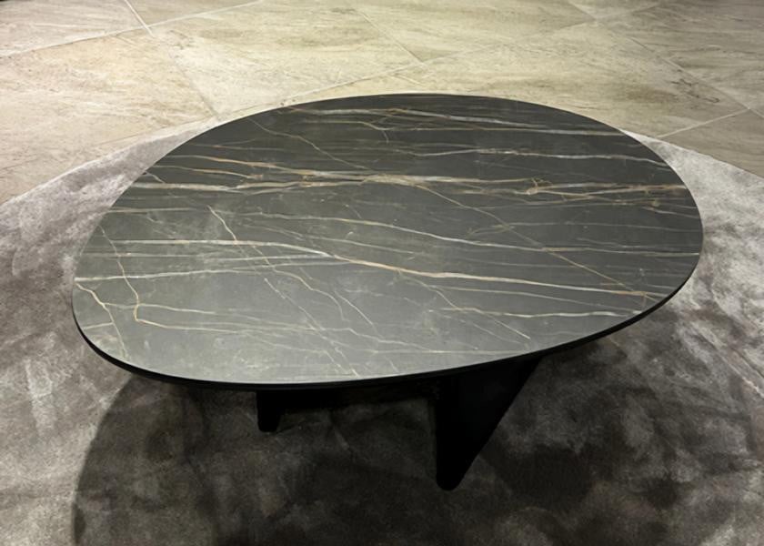 Moderne ovale design salontafel voor de woonkamer