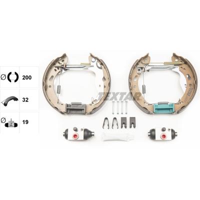 TEXTAR Bremsbackensatz Shoe Kit Pro 84069200 für Ford MAZDA