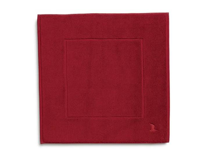 möve Superwuschel Badteppich 60 x 60 cm aus 100% Baumwolle, ruby
