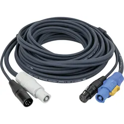 DAP FP18 Hybrid Cable - powerCON & 5-pin XLR - DMX / Power DMX & Strom - 10 m