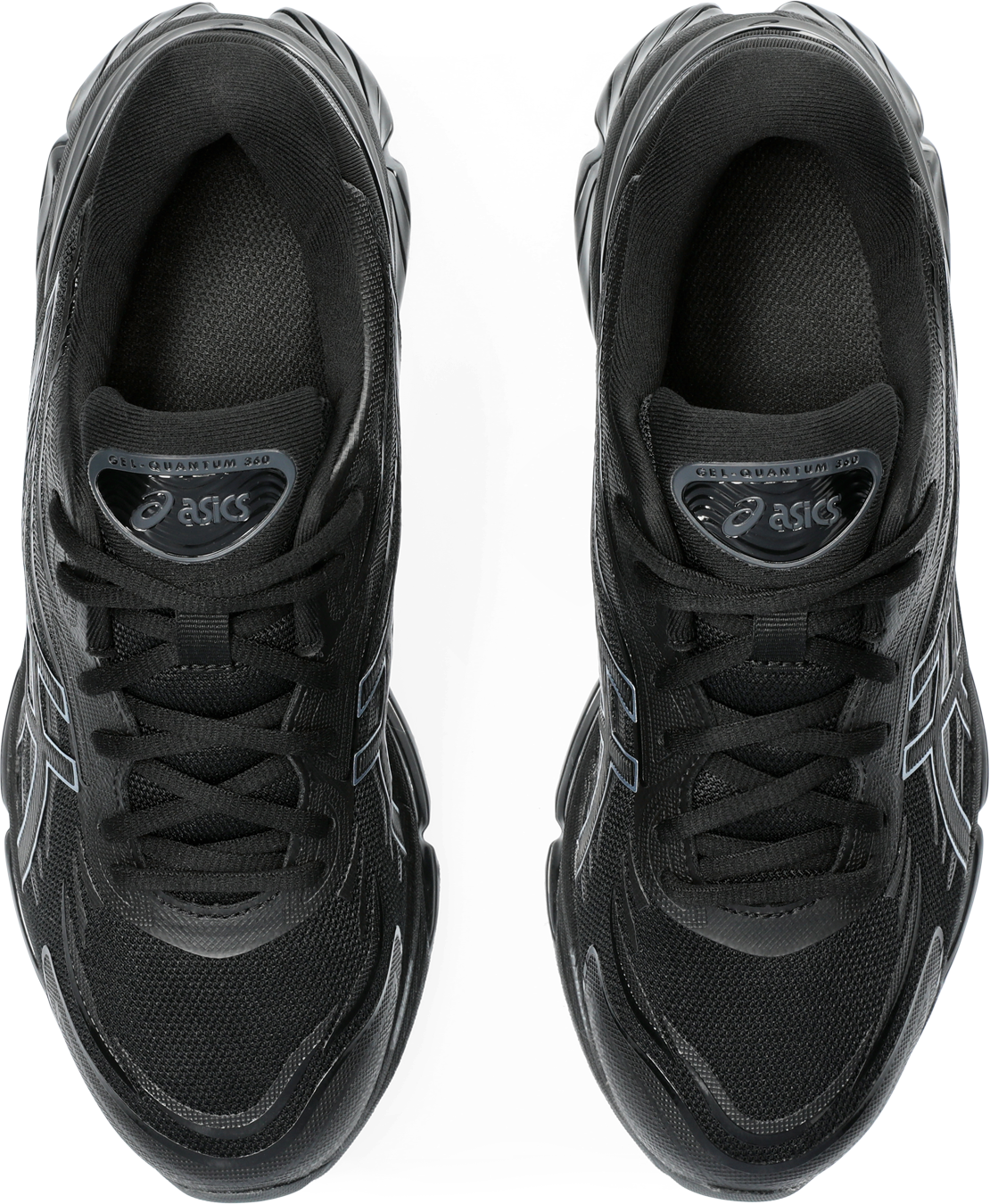 Sneaker ASICS SPORTSTYLE "GEL-QUANTUM 360 VIII", Damen, Gr. 37, schwarz (schwarz, schwarz), Synthetik, mehrfarbig, Schuhe Sneaker, mit GEL-Technologie, leicht profiliertes Laufsohlenprofil schwarz, schwarz 37