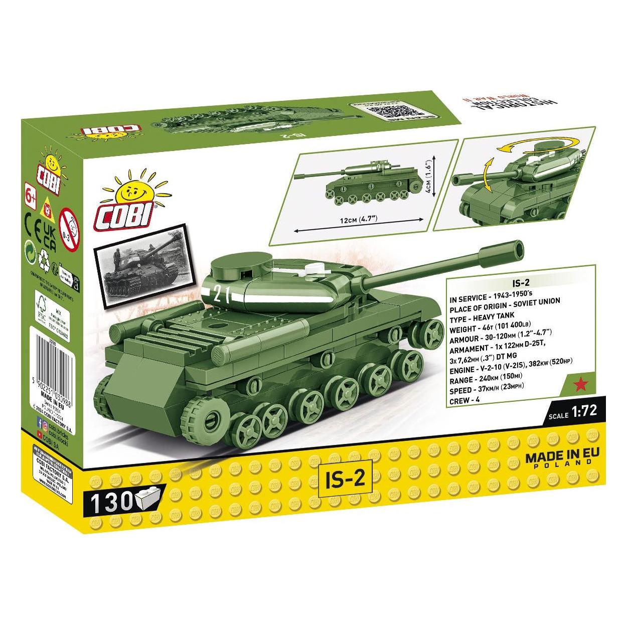 Cobi Historical Collection WWII is-2 Tank (COBI-3098)