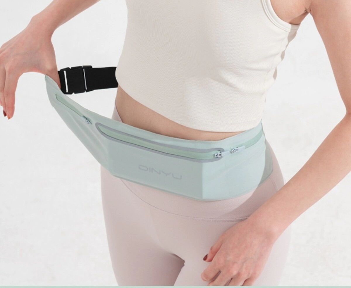 INF Sport-Lauf-Taillentasche – Leichter, wasserdichter Polyester-Gürtel für Handy, Schlüssel und Outdoor-Training Grün