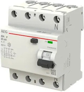 AEG Busch-Jäger FI-schakelaar 4x40A/0,03 type FN440/A30 2CSF704156R1400