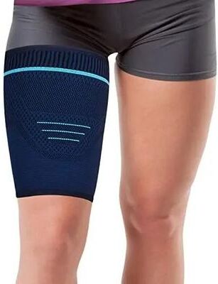 Uplift Picks Anti Slip Thigh Compression Sleeve For Quad And Hamstring Support blue l