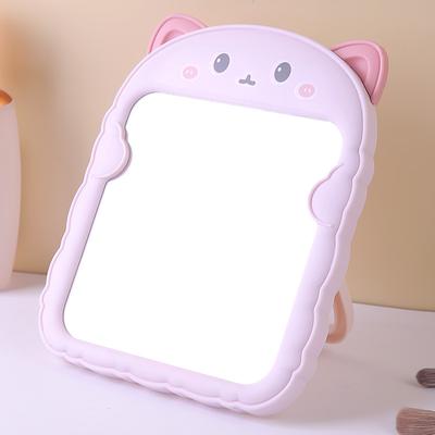 Fusion Finds Cute Cat Ear Makeup Mirror Folding Desktop Vanity Mirror For Makeup, Skincare & Travel kitten Tender Powder