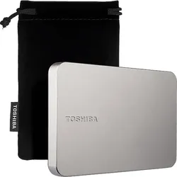 TOSHIBA Canvio Flex Exclusive für USB-C Smartphones, Tablets, Windows PCs und Macs, Festplatte, 2 TB HDD, 2,5 Zoll, extern, Warmes silber