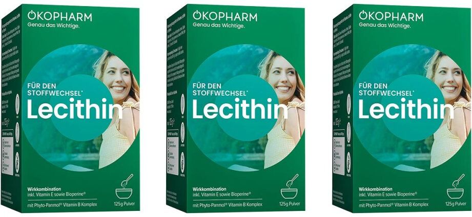 Ökopharm für den Stoffwechsel Lecithin Pulver 3x125g