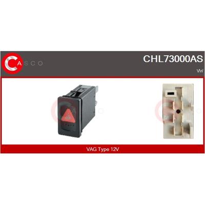 CASCO Warnblinkschalter CHL73000AS für VAG
