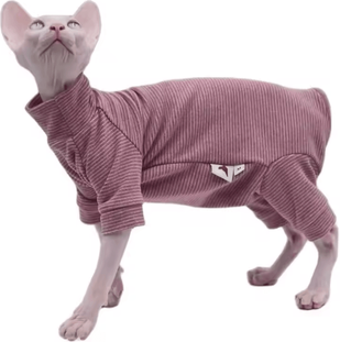 Inspire Curations CozyPaws Four Legged Hoodie For Hairless Cats purple xl