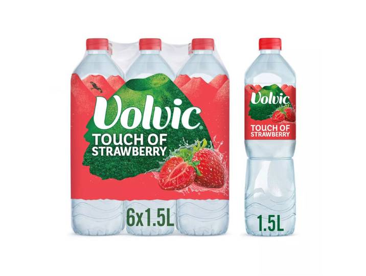 Volvic Touch of Fruit aardbei - 6 x 1,5 l