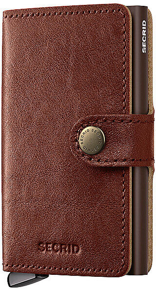 SECRID Geldbörse - Miniwallet Premium whisky braun EG