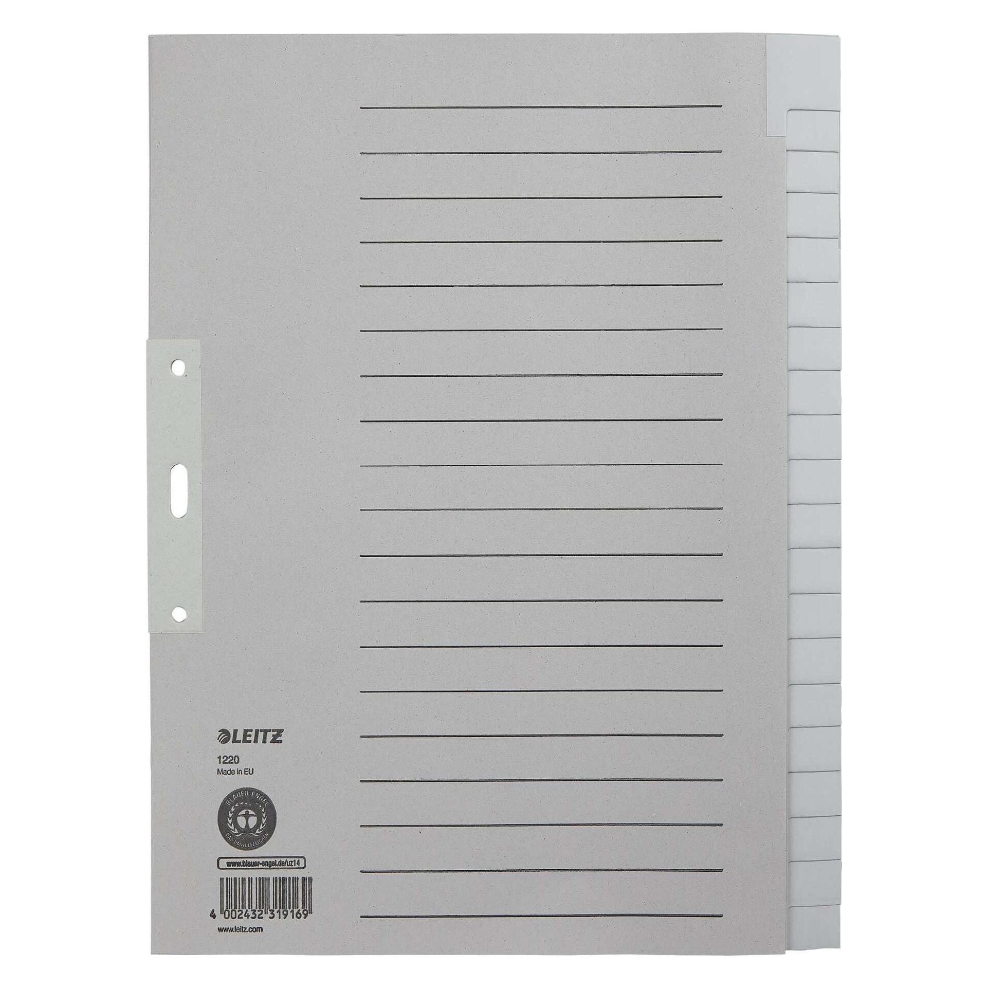 Leitz Register Papier grau (1220-00-85)