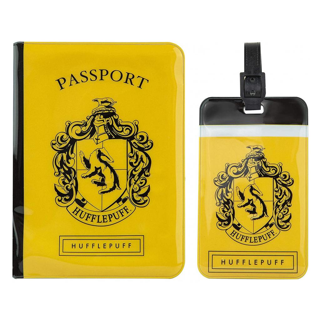 Cinereplicas Harry Potter set étiquette de bagage & étui pour carte de transport Hufflepuff (Schlösser & Anhänger) (4895205604285)