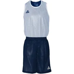 PEAK Iowa wendbares Basketballtrikot-Set 20033 - dunkelblau/weiss 3XS