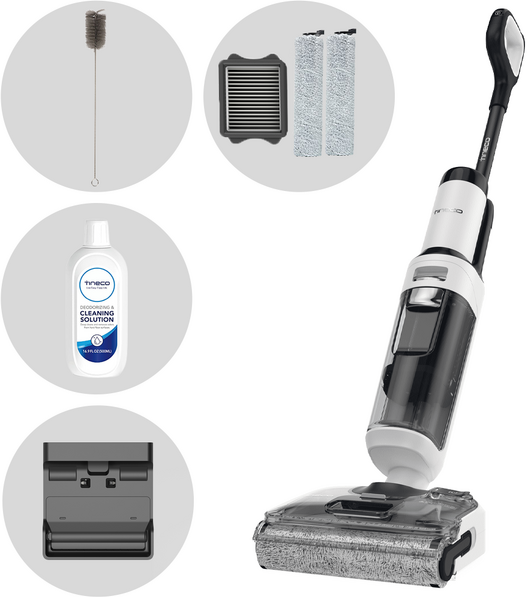 Tineco Floor One S5 Stretch Extreme -  Akku-Nass-Trockensauger Smart - 3 in 1: Wischen, Abziehen und Saugen