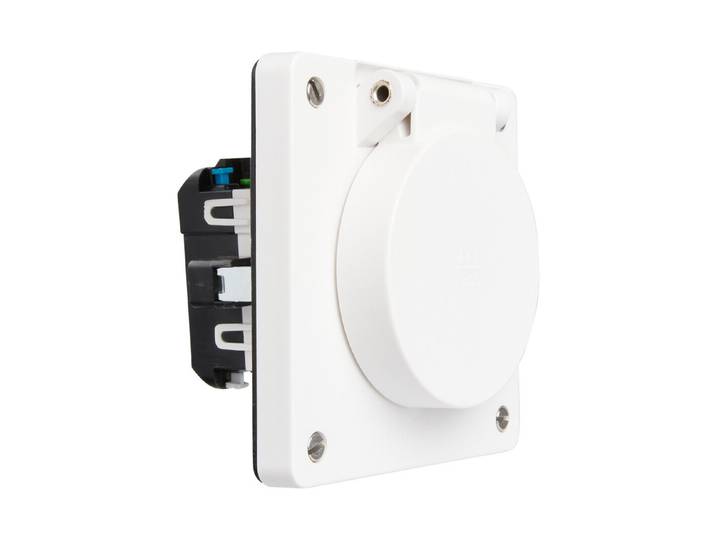 Steckdose Typ25 Ip55 16A/440V weiss