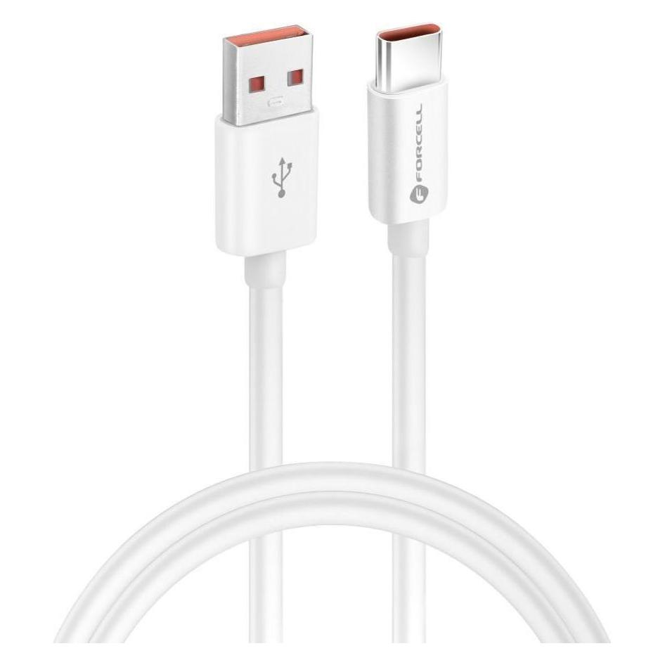 Forcell Cable F-ENERGY C336 cable USB A to Type C QC4.0 3A 60W 1 m white (1 m, USB 3.2 Gen 2, 60 W) (C336)