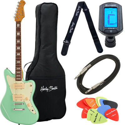 Harley Benton JA-60CC Seafoam Green Bundle Seafoam Green