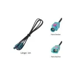 Dietz 8474 Antennenverlängerung FAKRA Stecker-FAKRA Buchse 100 cm