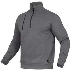 Zip-Sweatshirt-Flex-Line Grau, Größe M - grau - M