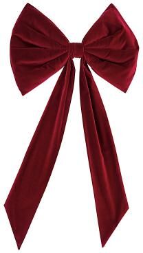 "Signature Velvet Bow - Red, 39"" x 26"" - Ballard Designs"