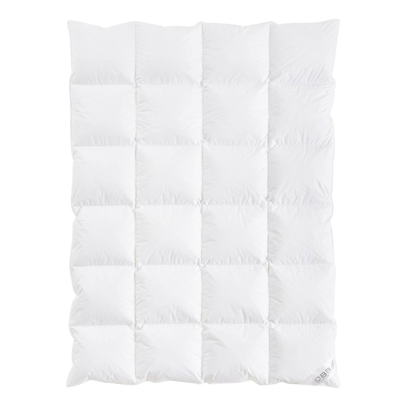 OBB One & Only winterdekbed met dons en veren, wit, 155 x 220 cm