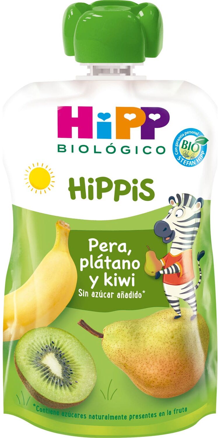 Hipp Pouches Pera Plátano y Kiwi Bio 100g