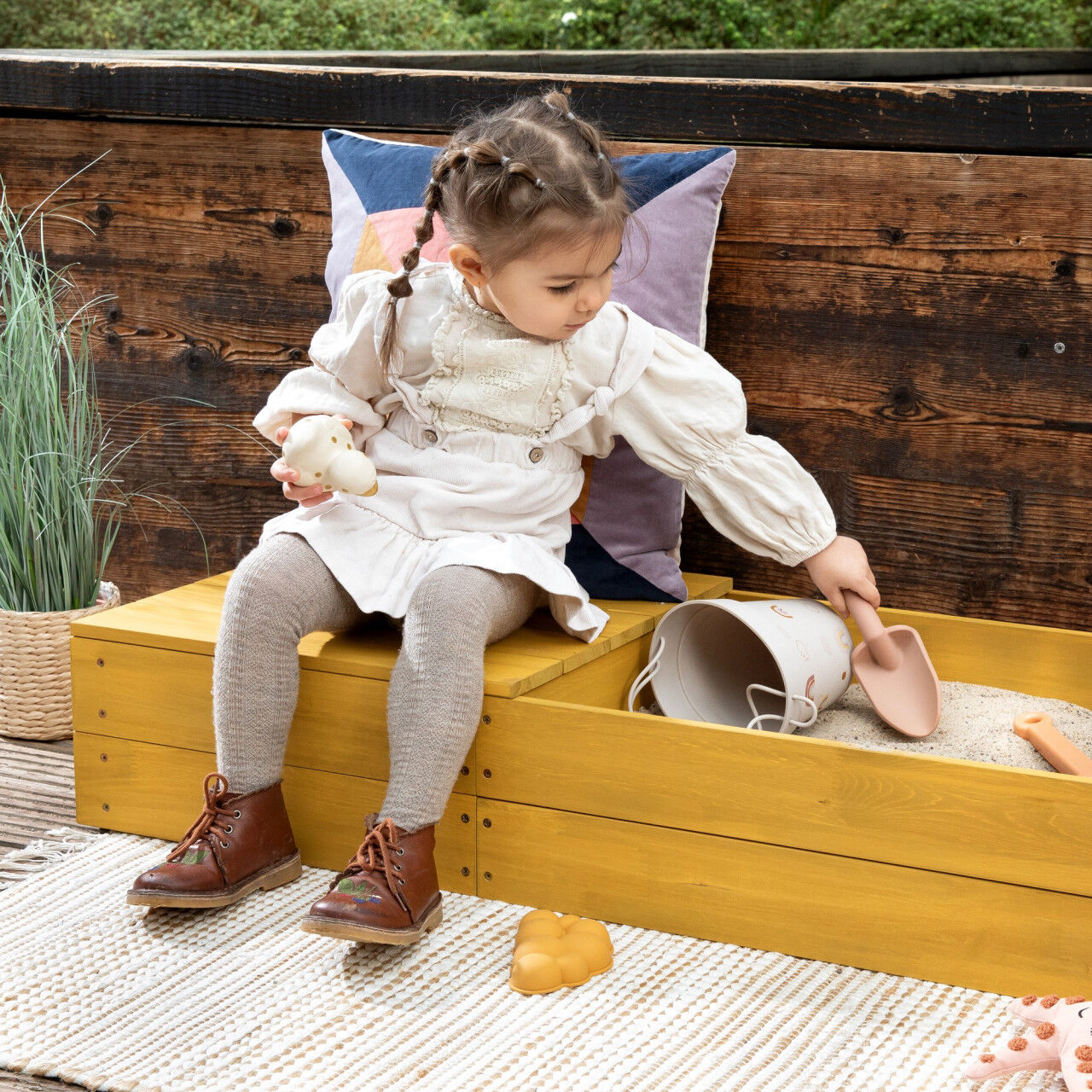 MUDDY BUDDY® Sandkasten Space Saver ocker