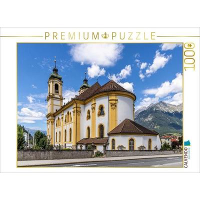 CALVENDO Puzzle Imposante Wiltener Basilika in Innsbruck | 1000 Teile Lege-Größe 64 × 48 cm Foto-Puzzle für glückliche Stunden