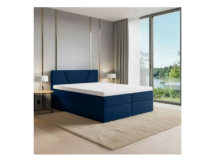 Best for Home Boxspringbett Boxspringbett mit Stauraum, Federkernmatratze & Schaum-Topper (Boxspringbett Set, 140x200 160x200 180x200 200x200), Lieferung Wohnung und Aufbauservice, TOP Preis-Leistungs-Verhältnis