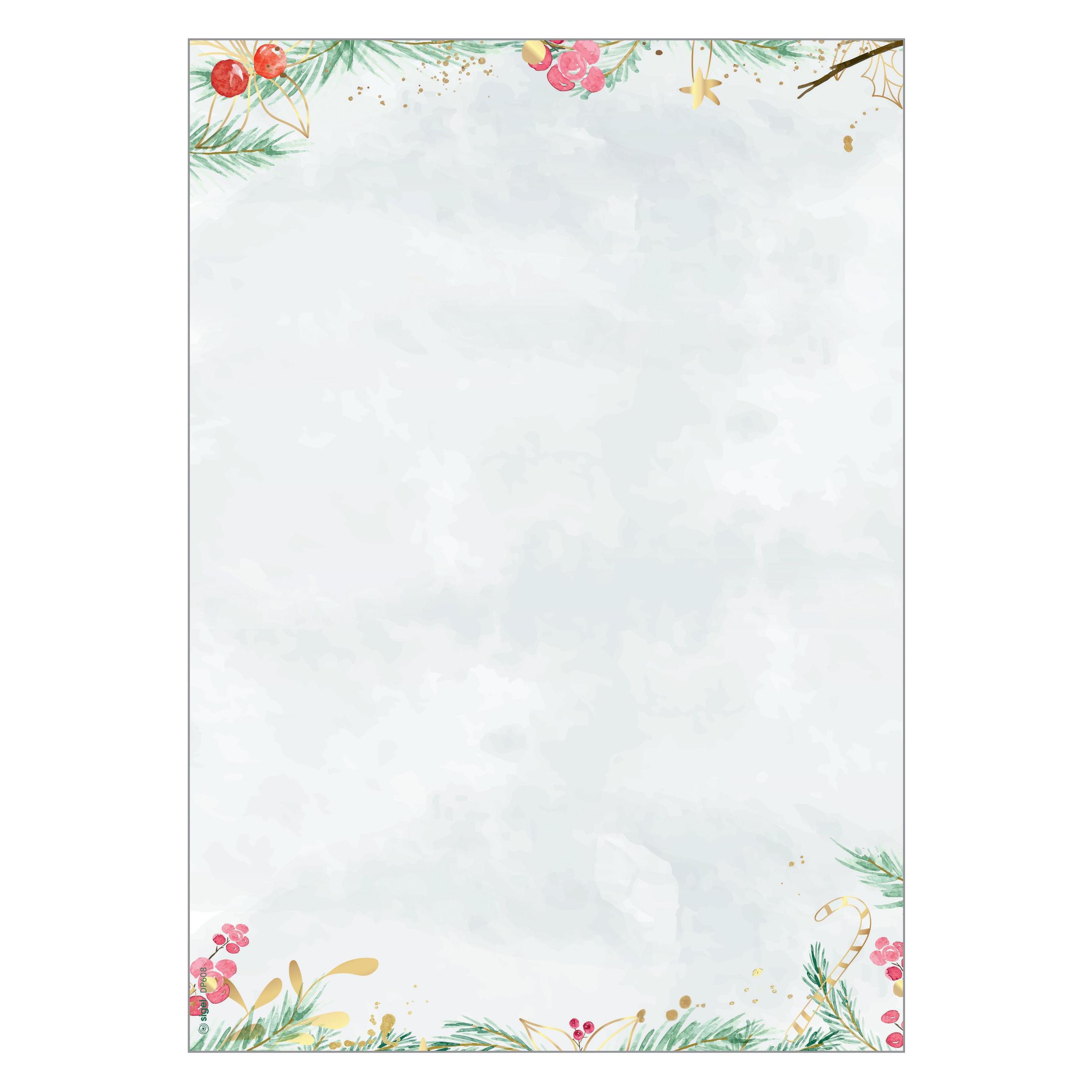 Sigel Weihnachtsbriefpapier (25 Stk.) (DP608)