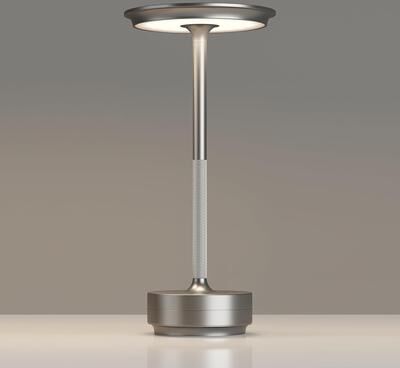 Uplifted Finds Wireless Touch Dimming LED Table Lamp Rechargeable Ambient Light For Home, Bar & Restaurant silver