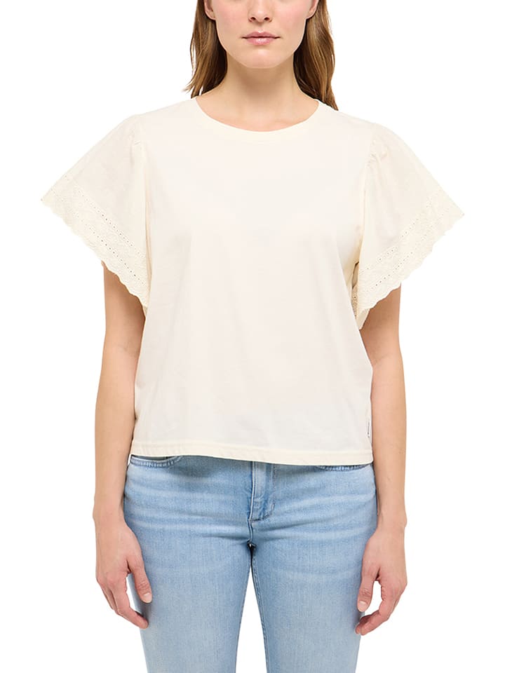 Mustang Bluse "Lima" in Creme - M