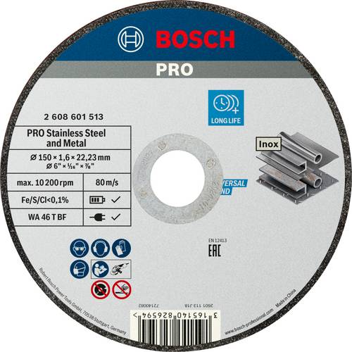 Bosch Accessories 2608601513 2608601513 Trennscheibe gerade 150mm INOX