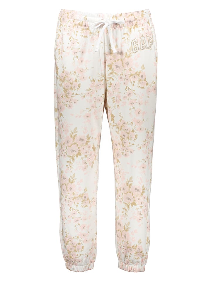 GAP Sweathose in Weiß/ Rosa - XL