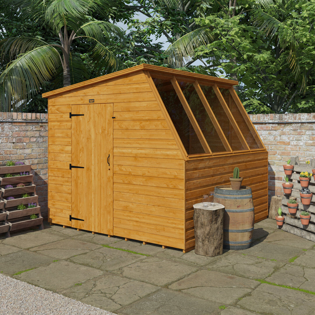 Tiger Sheds 8x8w Tiger Potting Shed Orange 234.95cm W X 234.95cm D X 216.92cm H