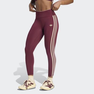 Trainingstights ADIDAS PERFORMANCE "ADIDAS ORIGINALS SPORT SUPERSTAR 7/8-LEGGINGS", Damen, Gr. M, N-Gr, rot (maroon, normal, gr.), Obermaterial: 73% Polyester, 27% Elasthan, 7/8-Länge, Hosen, Originals Sport Training Leggings