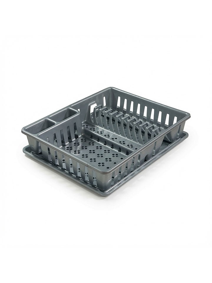 Vigar Geschirrabtropfgestell in Silber - (B)48 x (H)10 x (T)37,5 cm - onesize