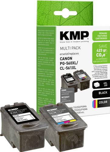 KMP Druckerpatrone ersetzt Canon PG-560 XL, CL-561 XL Kompatibel Kombi-Pack Schwarz, Color C136V 1581,4005