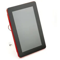 Pimoroni Pibow Frame für Raspberry Pi Touch Display 2, Schutzrahmen, 2 Standfüße, Coupe Red