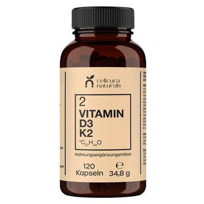 Cellcura Naturals Vitamin D3+K2 MK7 Kapseln 120 St